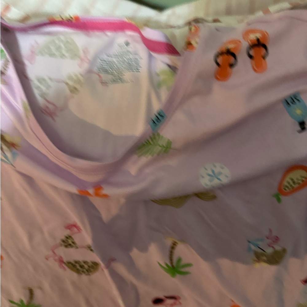 Secret Treasures Pajama Set in Light Purple with Cute Patterns - Picture 4 of 6